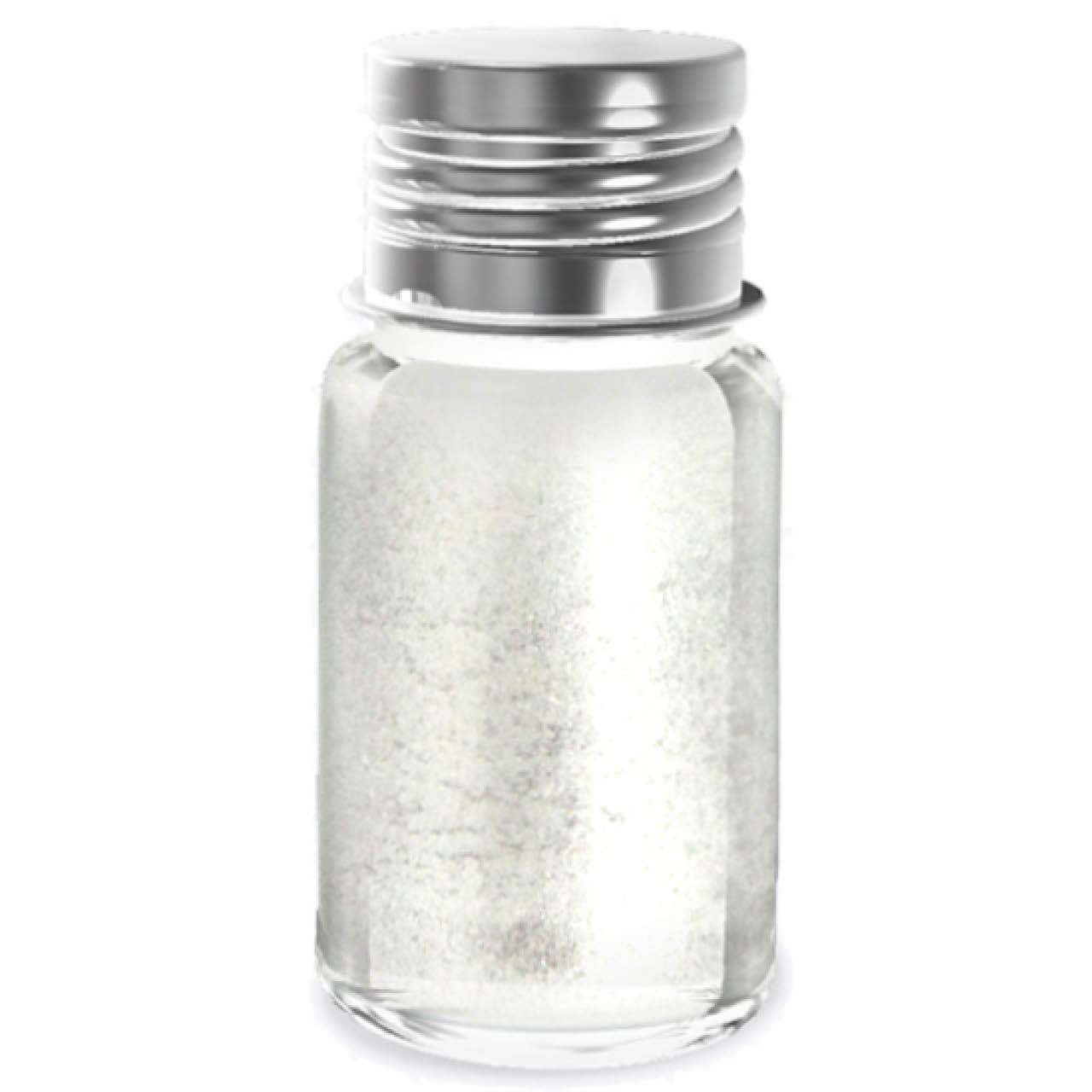 Bio-Glitzerpulver zum Nachfüllen – Silber