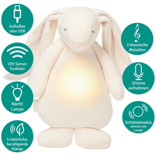 Der Summhase mit Lampe creme aus Baumwolle und Polyester