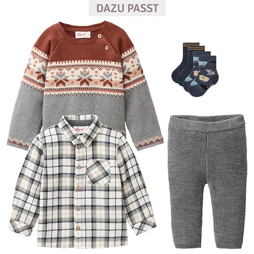 Pullover People Wear Organic Strick langarm Motiv