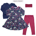 Vorschaubild Flatterkleid langarm Pferde