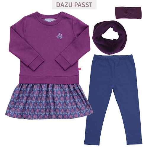 Sweatkleid mit Flanellpatch