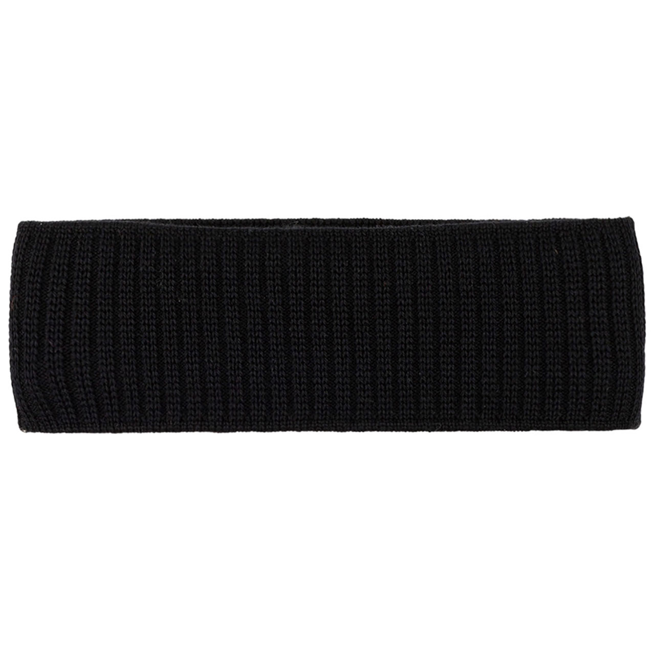 Herren Woll Stirnband schwarz