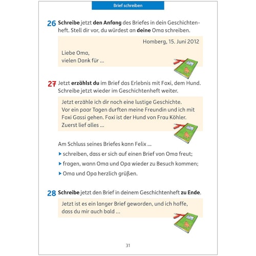 Deutsch Übungsheft Aufsatz schreiben – 3. Klasse
