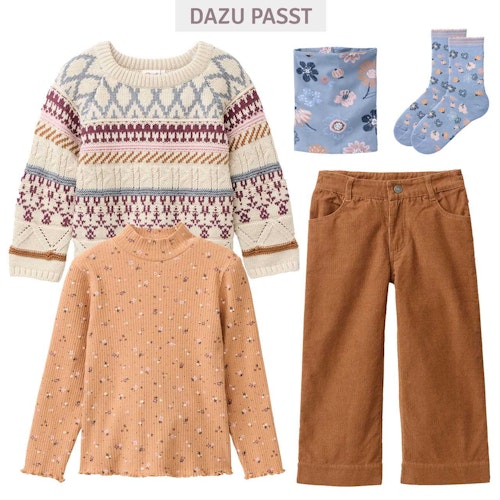 Gerade geschnittene Cord Hose