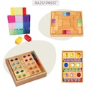 Vorschaubild Treppenklötze mit Lichtbauquadern 16 Stück im Holzrahmen