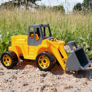 Aufsitz-Schaufellader aus Kunststoff-Holz-Gemisch