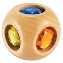 Vorschaubild Märchenwürfel aus Holz und Glitzersteinen 3,5 cm