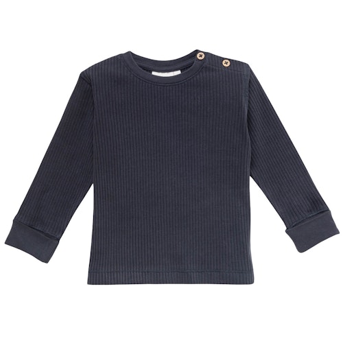 Edles Rippe Langarmshirt