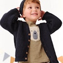 Vorschaubild Cardigan Grobstrick Knopfleiste