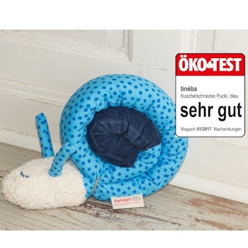 tineba Pucki Schnecke blau getestet Pucki klein 108 cm