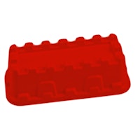 Sandform Burgmauer - rot