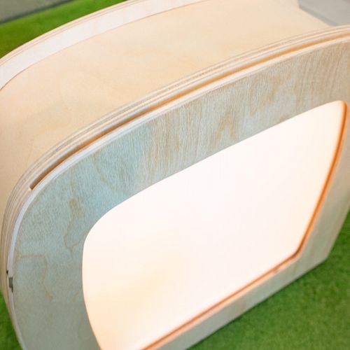 Nachtlicht Lampe dimmbar LED ohne Folie/Silhouette 27x26x10 cm