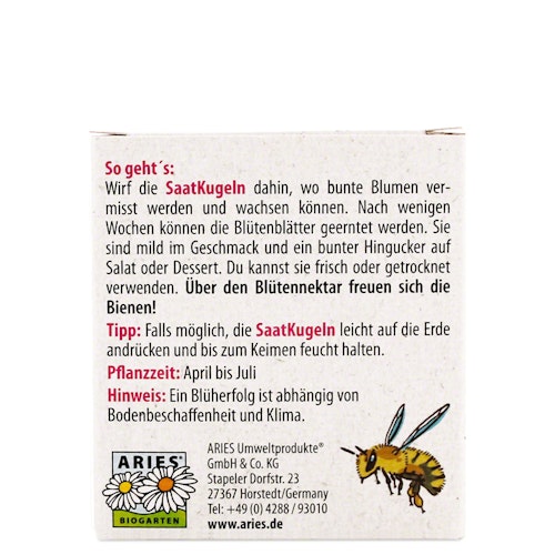 Saatkugeln im 4er Set – bienenfreundliche Blumen