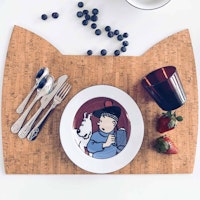 Schreibtisch- und Malunterlage aus Kork natur