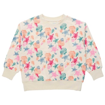Leichter Sweater Muscheln beige