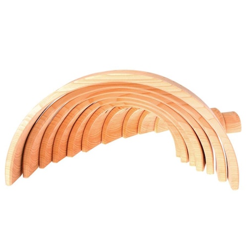 Großes Bogenspiel natur 36,5 cm, 12-teilig