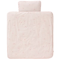 Bettwäsche Regenbogen rosa 100x135