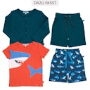 Vorschaubild Hai Shirt kurzarm gestickt