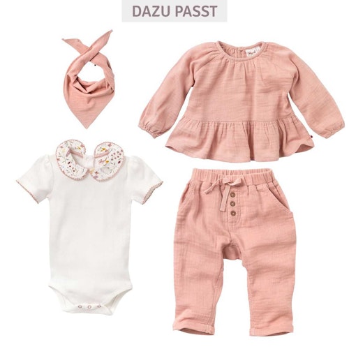 Großes Dreiecktuch Musselin rosa