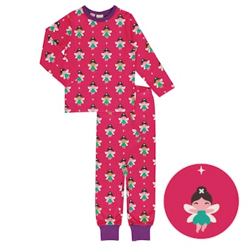 Schlafanzug Feen langarm pink