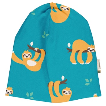 Beanie leicht Faultier blau