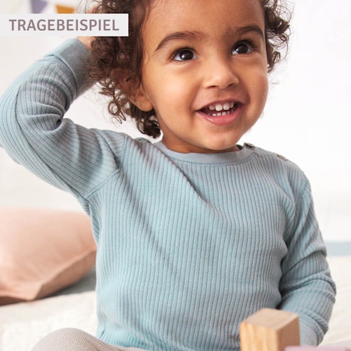 Edles Rippe Langarmshirt