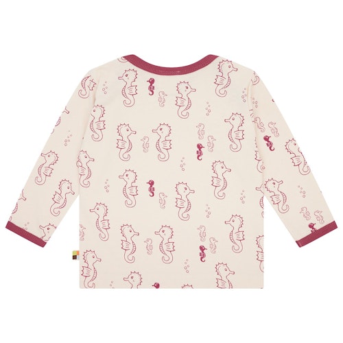 Leichtes Shirt langarm Seepferdchen