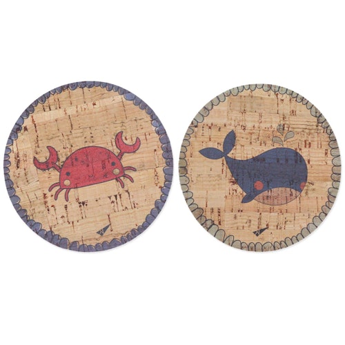 Kork Untersetzer 2er Set Meer