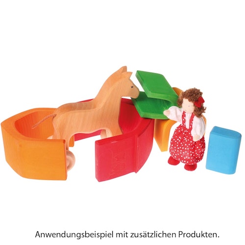 Haus bunt zum Stecken, Stapeln und Spielen 5-tlg.
