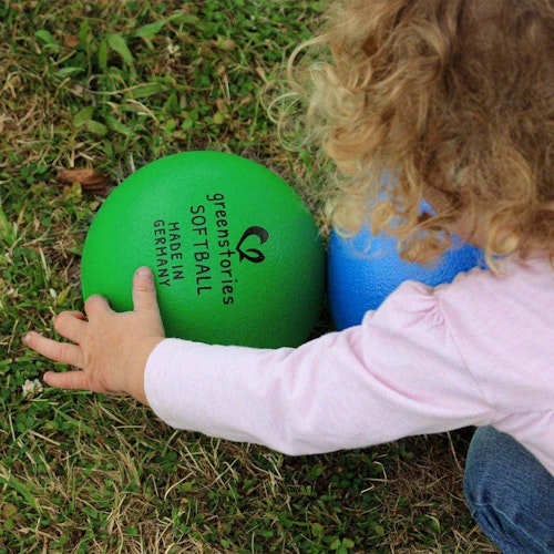 Softball 16 cm grün für Kleinkinder oder Handballer