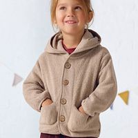 Fleece-Jacke beige