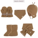 Vorschaubild Steckschal Wolle 70 cm ca. 1-3 Jahre dunkelbeige