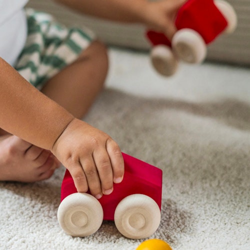 Stapelauto rot 2 Teile