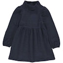 Vorschaubild Griffiges Jacquard Langarmkleid Stehkragen