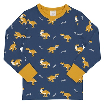 Cooles Langarmshirt T-Rex blau