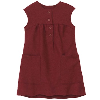 Warmes Walk Kleid cassis