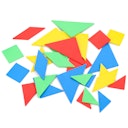 Vorschaubild Tangramsatz - geometrische Figuren 28 Teile bunt