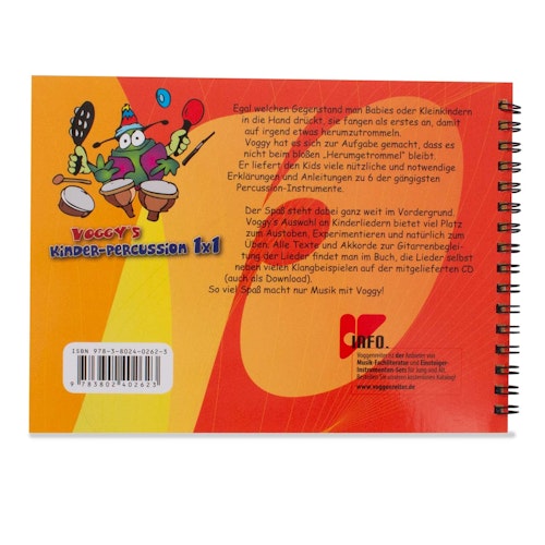 Percussion Musikbuch ab 3 Jahre mit CD