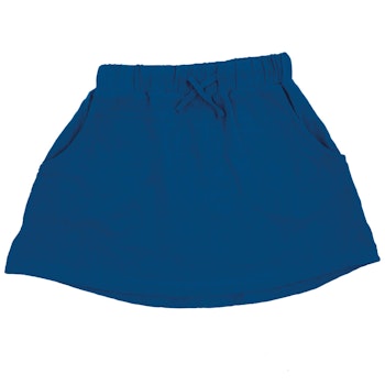 Leichter Musselin Rock blau