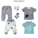 Vorschaubild Leichtes Henley T-Shirt Ringel