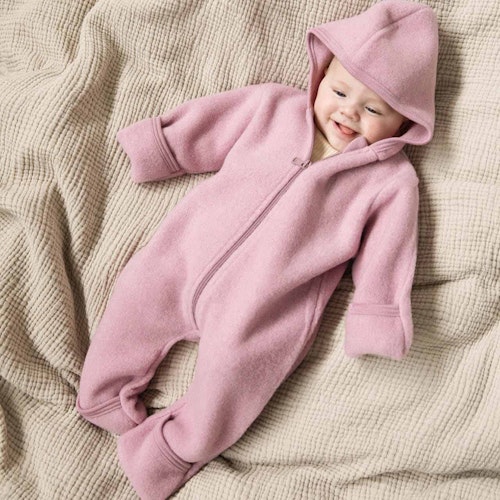 ParentName: Baby Overall mit Kapuze und Reißverschluss