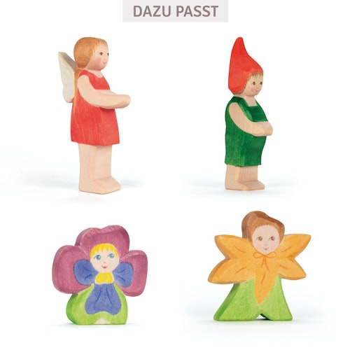 Elfe Sumselinchen Holzfigur 11 cm hoch