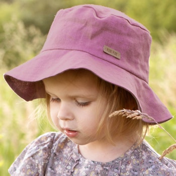 Sonnenhut Leinen mauve