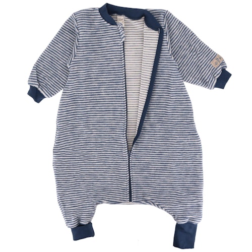 Babyschlafsack Wollplüsch mit Füßen und Ärmeln