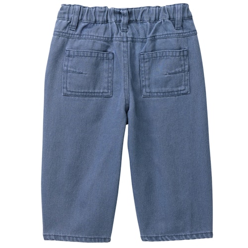 Lässige Twill Cargohose dunkelblau