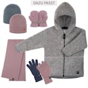 Vorschaubild Schurwolle Fleece Jacke Kapuze