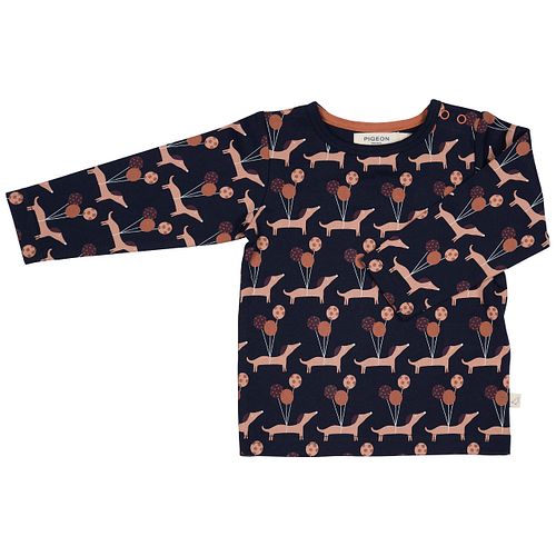 Langarmshirt Pigeon Organics Interlock/Jersey Motiv