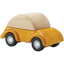 Vorschaubild Spielzeug Auto aus Holz ab 3 Jahren gelb - 6 cm lang