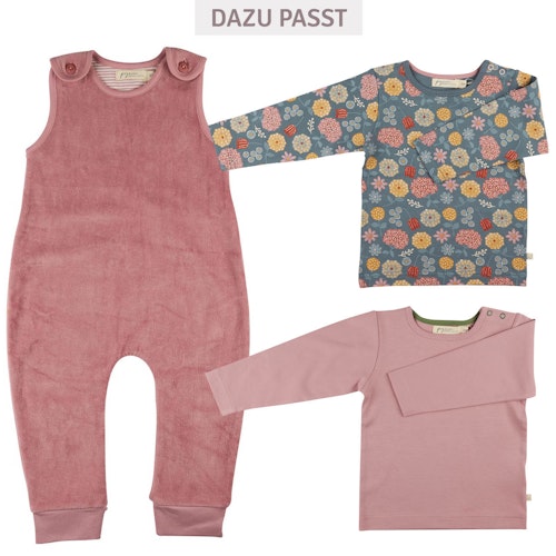 Rosa warmer Baby Strampler