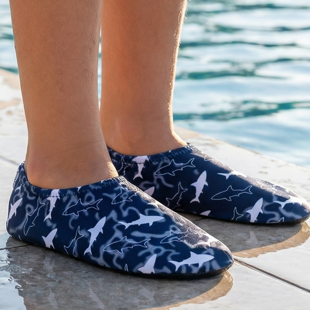 Badeschuhe Meermotiv